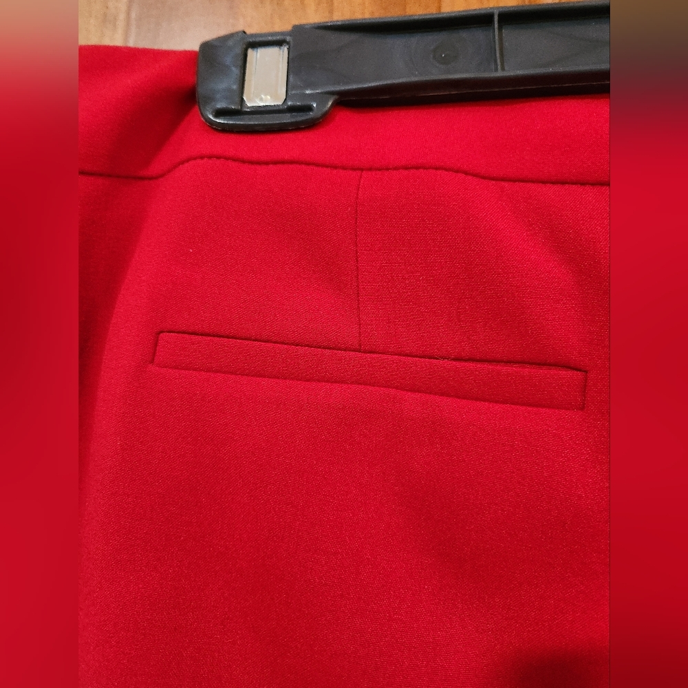 Calvin Klein Red Women's Pants Size 8 - Picture 3 of 6